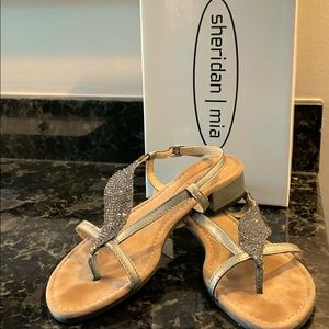 Sheridan/Mia Pewter Jewel Sandals EU-39